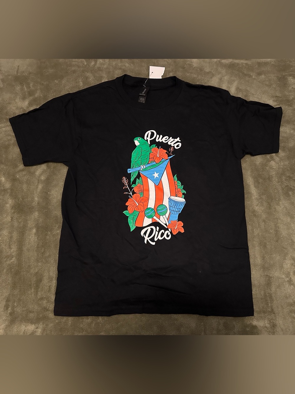Puerto Rico Flag & Parrot T-Shirt
